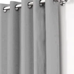 myntra elegant homes Aura Grey Set of 2 Black Out Window Curtain image 2