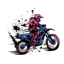 Decor Villa Multicolor Rider Wall Sticker-image-86