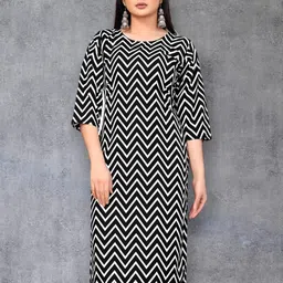 MANTRA DESIGNER Women Black Crepe Kurtas-picture-21