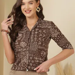 KEIYONA Floral Printed Cotton Crop Top-image-18