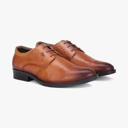 lee cooper Roadster Men Textured Lace-Up Derby Formal Shoes-picture-36