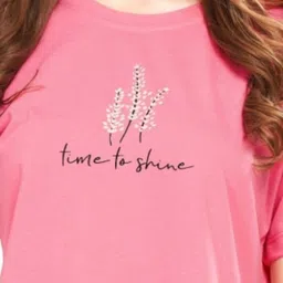 WEET Typography Printed Round Neck Cotton T-Shirt image 4