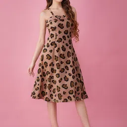 HERE&NOW Animal Print Fit & Flare Dress image 2