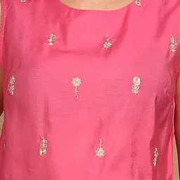 HERE&NOW Embroidered Round Neck Top & Trousers Co-Ords image 3