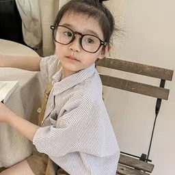 LULU & SKY Girls Striped Casual Shirt image 5