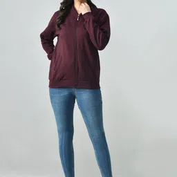 BAESD Women Fleece Bomber Jacket-picture-40