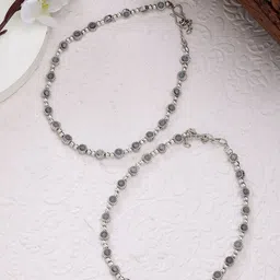 NVR Silver-Plated German Silver Anklets-image-35