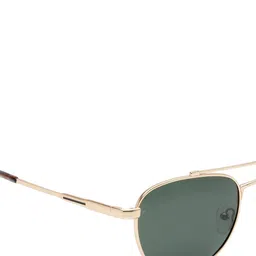 KOSCH ELEMENTE Men Green Lens & Gold-Toned Round Sunglasses with image 2
