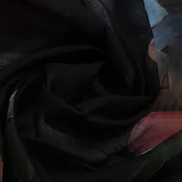 Meena Bazaar Floral Printed Linen Unstitched Dress Material image 4