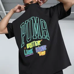 Puma Getting Crafty Graphic Printed Pure Cotton Oversized Fit Basketball T-Shirt-picture-15