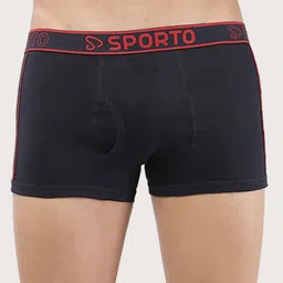Sporto by Macho Men Pack Of 4 Combed Cotton Short Trunks Sprto_M1022-A1-CH1-N1-R1-L image 5