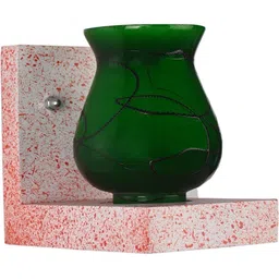1ST TIME Green & Green Textured Wood Contemporary Abstract Shaped Shaped Wall Lamp-picture-26