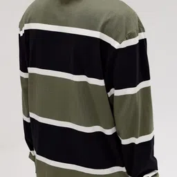 Fred Perry Men Striped Polo Collar Applique T-shirt image 5