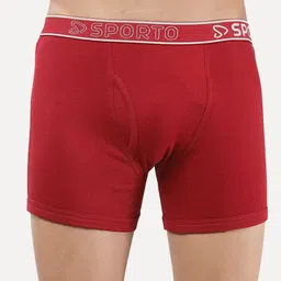 Sporto by Macho Men Pack Of 3 Short Trunks Sprto_M1022-B(1)-M(1)-R(1)-S image 5