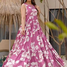 CaniBani Floral Print Maxi Dress-picture-37