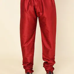 W & G Mandarin Collar Straight Kurta with Churidar & Nehru Jacket image 3