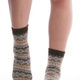 Moda Rapido Women Printed Calf Length Wool Socks-image-13
