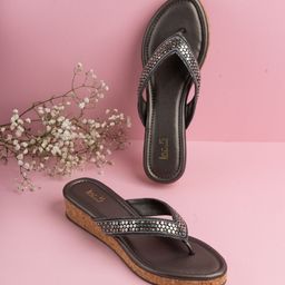Inc 5 Women Embellished Wedge Heel Sandals-picture-26