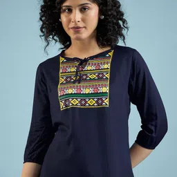 Mayra Women Printed Tie-Up Neck Casual Top-picture-25