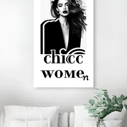 nestroots White & Black Chic Women Sophisticated Canvas Wall Art-image-17