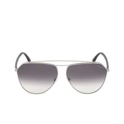 Tom Ford Women Steel-Toned Aviator Sunglasses with UV Protected Lens FT0681 63 16B-picture-27