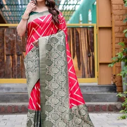 AVANTIKA FASHION Women Woven Design Zari Kanjeevaram Saree-image-3