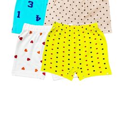 Fasha Kids Unisex Pack of 4 Conversational Printed Regular Fit Mid-Rise Shorts-image-79