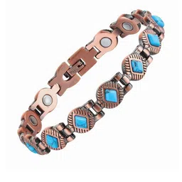 EDMIRIA Unisex Kundan Copper-Plated Bracelet-image-80