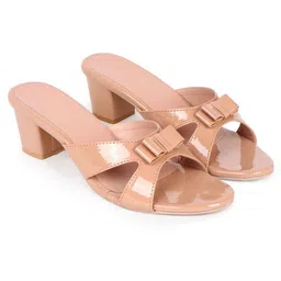 KALINI PVC Block Mules with Bows-picture-17