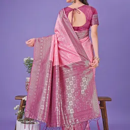 Mitera Woven Design Zari Silk Blend Saree image 5