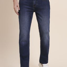 JADE BLUE Men Straight Fit Mid-Rise Light Fade Stretchable Jeans-picture-11