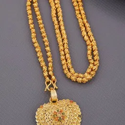 Princy Enterprise Gold-Plated Brass Necklace image 1