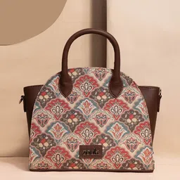 ZOUK Women Floral Printed Swagger Handheld Bag-image-43