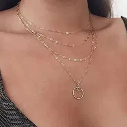 TheVineGirl Gold-Plated Layered Minimal Necklace-picture-16