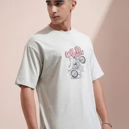 HIGHLANDER Men Graphic Printed Round Neck Cotton Relaxed Fit T-shirt-picture-25
