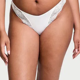 Victoria's Secret Women Lace-Trim Low-Rise Thongs Briefs-image-67