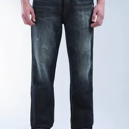 Flying Machine Men Loose Relaxed Fit Low Distress Light Fade Stretchable Jeans-picture-45