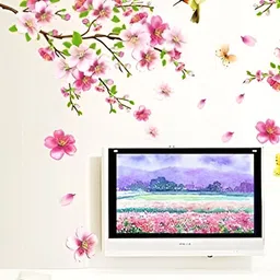 WOLPIN Pink & Green Floral Printed Wallpaper-picture-27