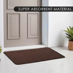 kuber industries Kuber Maroon & Blue 3 Pieces Anti Skid Doormats image 2