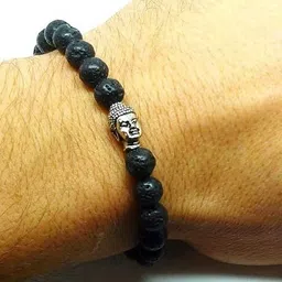 Divine souvenirs Unisex Artificial Beaded Elasticated Bracelet image 2