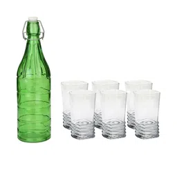 SOMIL Green Glass Airtight Can Bottle-image-34