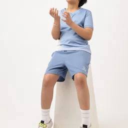 UMILDO Boys Dyed Round Neck T-Shirt With Shorts image 3
