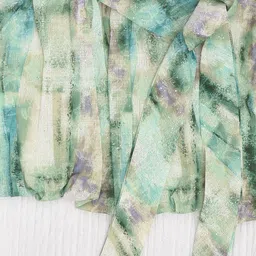 we11 Print Chiffon Peplum Dress image 4