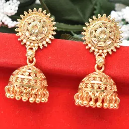 MEIRA JEWELLERY Dome Shaped Jhumkas image 1