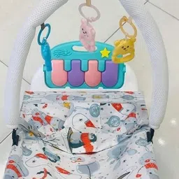 niyanta Baby Play Gym & Fitness Rack with Hanging Rattles & Musical Keyboard Piano Chair Swings image 2