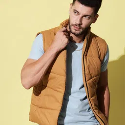 nysine Men Solid Bomber Jacket image 2