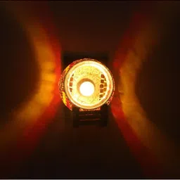 1ST TIME Multicoloured & Multicoloured Textured Wood Traditional Abstract Shaped Shaped Wall Lamp image 5