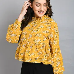 all about you Women Floral Printed Empire Top image 5