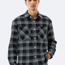 Snitch Men Tartan Checks Checked Casual Shirt-picture-11