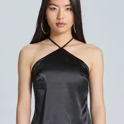 ZOMODA Women Solid Tie-Up Neck Top-picture-37